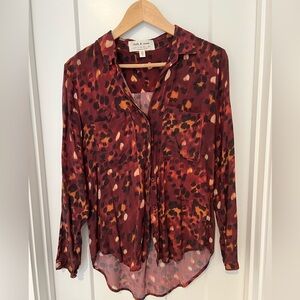 Anthropologie Cloth & Stone: Button-Down Blouse: Size Small